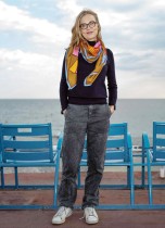 الممثلة الفرنسية إيزابيل كاريه خلال جلسة تصوير لفيلم 