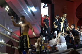 فعالية الملاكمة الأضخم في أبوظبي بحضور الشيخ أحمد بن سعيد بن طحنون 