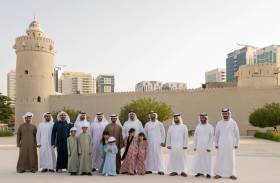 ذياب بن محمد بن زايد وعدد من الشيوخ يزورون مهرجان الحصن 2023 