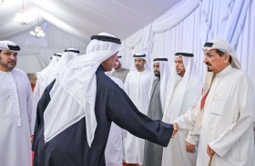 حاكم عجمان يعزي بوفاة شمسة حميد الحمراني