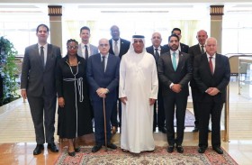 حاكم رأس الخيمة يستقبل رؤساء البعثات الدبلوماسية لأمريكا اللاتينية ومنطقة الكاريبي