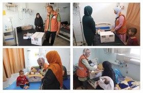 عملية الفارس الشهم 3  تواصل توزيع الطرود الصحية على الأطفال بمستشفى غزة الأوروبي في خانيونس