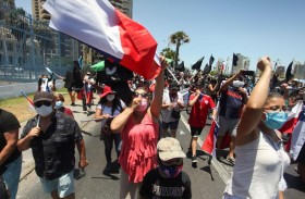 تظاهرة في تشيلي احتجاجا على تدفق المهاجرين 