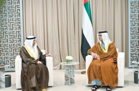 منصور بن زايد يستقبل الأمين العام لـمجلس التعاون الخليجي