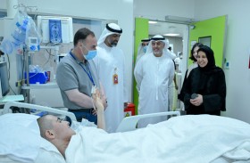 الشيخة فاطمة تطمئن هاتفيا على الحالة الصحية للطفلة السورية (شام) و شقيقها (عمر) و مصابي زلزال سوريا الذين يتلقون العلاج بمستشفيات أبوظبي 