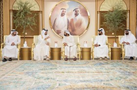 محمد بن راشد يتقبّل التعازي في وفاة أحمد بن راشد لليوم الثاني على التوالي