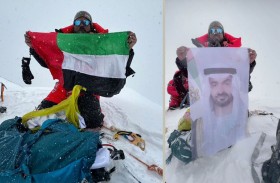 المعمري أول عربي يتسلق ثالث أعلى قمة في العالم