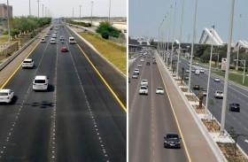 بلدية مدينة أبوظبي تنفذ أعمالاً تطويرية متفرقة لرفع كفاءة الطرق السريعة في البر الرئيسي