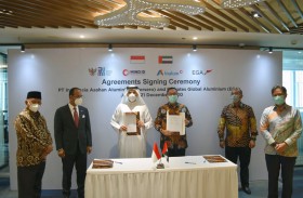 اتفاقية بين «الإمارات للألمنيوم» و»Inalum » الإندونيسية  لتوفير تقنية التطوير لمصهـر الألومنيوم في شـمال سومطرة