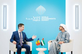  عبدالله بن زايد ونائب رئيس الوزراء وزير الخارجية المولدوفي يبحثان تعزيز العلاقات الثنائية
