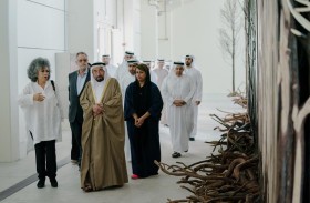 حاكم الشارقة يفتتح مبنى مصنع كلباء للثلج