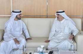 حاكم أم القيوين يستقبل رئيس الهيئة العامة للشؤون الإسلامية والأوقاف بالندب