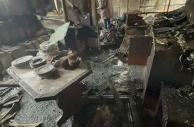 رجل مبتور الساقين يحترق داخل منزله