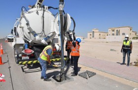 بلدية مدينة أبوظبي تنجز مشروع تعزيز وتأهيل شبكة صرف مياه الأمطار في البر الرئيسي
