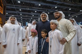 زايد بن محمد بن زايد يشهد جانباً من فعاليات معرض أبوظبي الدولي للصيد والفروسية 2026