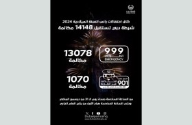 شرطة دبي تستقبل 14148 مكالمة خلال احتفالات رأس السنة الميلادية 2024 