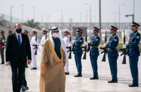 خليفة بن طحنون يستقبل وزير الدفاع القبرصي في واحة الكرامة