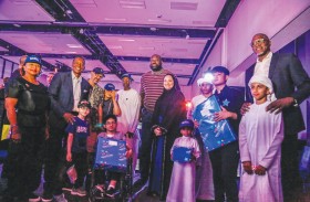 أطفال أمنية يلتقون مع أبطال دوري كرة السلة الأمريكي للمحترفين NBA