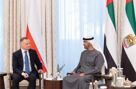 رئيس الدولة يبحث مع رئيس بولندا سبل تعزيز العلاقات الثنائية والقضايا الإقليمية والدولية