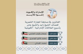 «أبوظبي للتراث» تعلن أسماء الفائزين في مسابقة المجاراة الشعرية