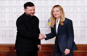 زيلينسكي في روما لبحث تعزيز الدفاعات الجوية الأوكرانية