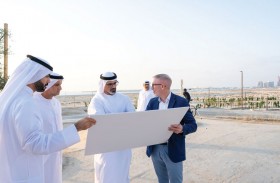 خالد بن محمد بن زايد يفتتح مشروع «تريل إكس» للدراجات الهوائية الجبلية 