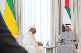 رئيس الــدولة يســتقبل رئيــس الجـابـون 