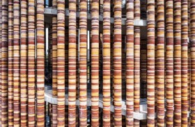 برج معماري من روث الفيلة