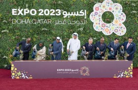 رئيس الدولة وأمير قطر يقومان بجولة في عدد من أجنحة «إكسبو ـ الدوحة 2023 للبستنة»