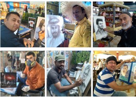 فن الكاريكاتير والرسم في ساحات وأجنحة القرية العالمية .. (2)