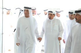 سعود بن صقر يتقبل تعازي حاكمي عجمان وأم القيوين وأولياء العهود بوفاة الشيخ محمد بن عمر بن صقر القاسمي