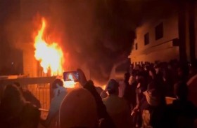 إحراق مقر للحزب الديمقراطي الكردستاني بعد الإساءة للسيستاني