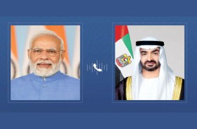 رئيس الدولة يتلقى اتصالاً هاتفياً من رئيس وزراء الهند بحثا خلاله تطورات الأوضاع في المنطقة وتداعياتها على أمنها واستقرارها