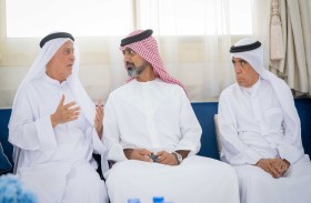 ولي عهد عجمان يقدم واجب العزاء في وفاة محمد عبدالله السعيدي