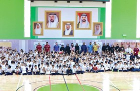 نادي دبا الحصن يستضيف 500 طفل من مدرسة الحصن احتفاءً باليوم الرياضي الوطني