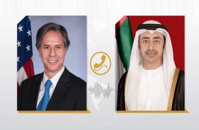 عبدالله بن زايد ووزير الخارجية الأمريكي يبحثان هاتفيا العلاقات الاستراتيجية وقضايا المنطقة