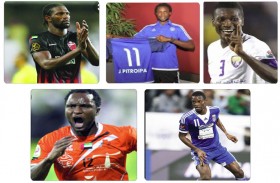 6 نجوم من القارة السمراء أثروا الكرة الإماراتية في عهد الاحتراف