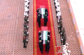 ‏وزارة الدفاع تقيم مراسم جنازة عسكرية لشهيدَي الوطن النقيب سعيد البلوشي، والملازم أول علي الطنيجي