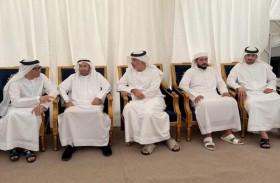 أحمد بن صقر القاسمي يعزي في وفاة يوسف عبيد الحمر