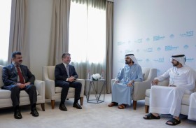 محمد بن راشد يستقبل رئيس حكومة إقليم كردستان العراق