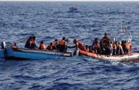 غرق زورقي مهاجرين قبالة لامبيدوزا الإيطالية 