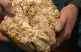 رجل محظوظ يعثر على كتلة ذهب ضخمة