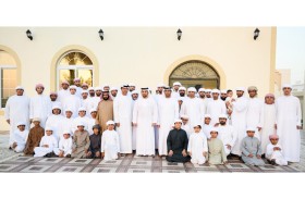 حمدان بن زايد يزور عائلة المرحوم سالم راشد عبيد المنصوري 