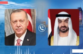 محمد بن زايد وأردوغان يبحثان هاتفياً تطورات الأوضاع في المنطقة وجهود وقف التصعيد لحماية المدنيين