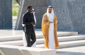 ذياب بن محمد بن زايد يستقبل رئيس جمهورية السنغال في واحة الكرامة