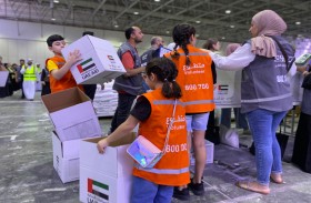 استقطاب 4 آلاف متطوع لتعبئة 7 آلاف حزمة من المساعدات الإنسانية ضمن حملة «تراحم من أجل غزة»  في إكسبو الشارقة