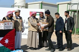 فريق الإغاثة الإماراتي يبدأ توزيع المير الرمضاني في المملكة الأردنية ‏الهاشمية