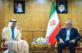 الرئيس الإيراني يستقبل عبدالله بن زايد في طهران