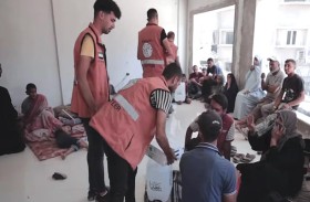 عملية الفارس الشهم 3 تُوزع مساعدات عاجلة على العائلات النازحة في خانيونس
