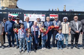 الثالثة من نوعها.. وصول سفينة مساعدات إماراتية لميناء اللاذقية 